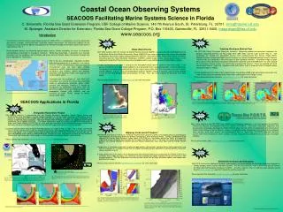 Coastal Ocean Observing Systems SEACOOS Facilitating Marine Systems Science in Florida