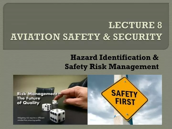 lecture 8 aviation safety security