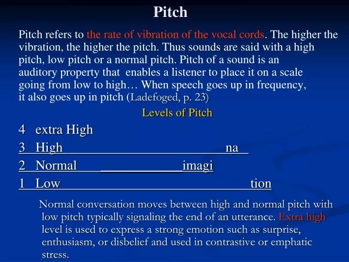 pitch