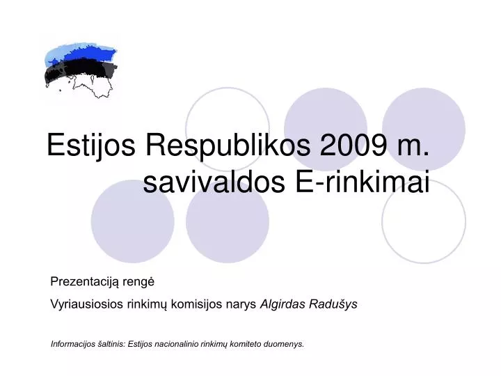 estijos respublikos 2009 m savivaldos e rinkimai