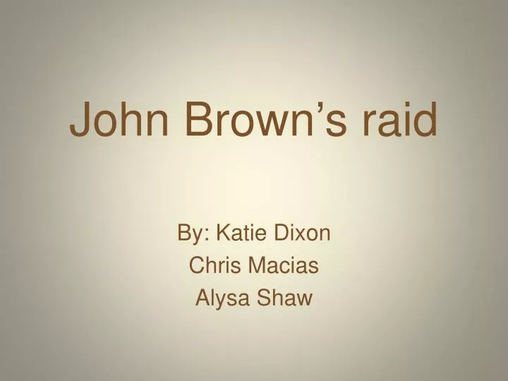 john brown s raid