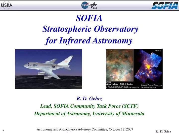 sofia stratospheric observatory for infrared astronomy