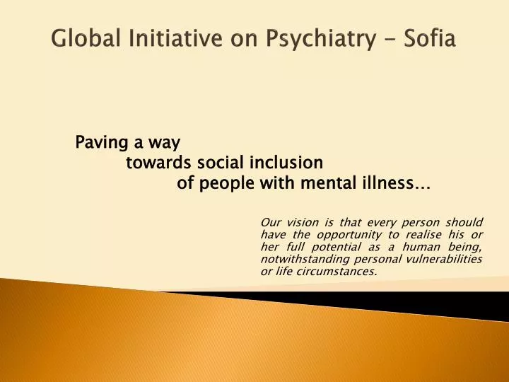 global initiative on psychiatry sofia