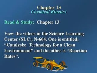 Chapter 13 Chemical Kinetics