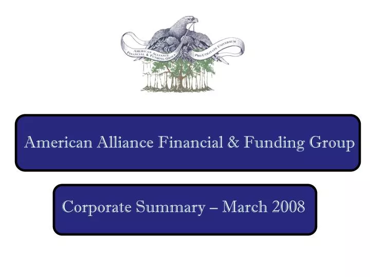 american alliance financial funding group