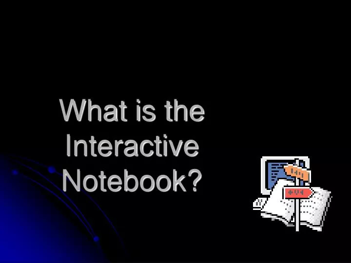 what is the interactive notebook