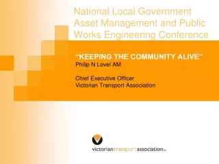 National Local Government Asset Management and Public Works Engineering Conference