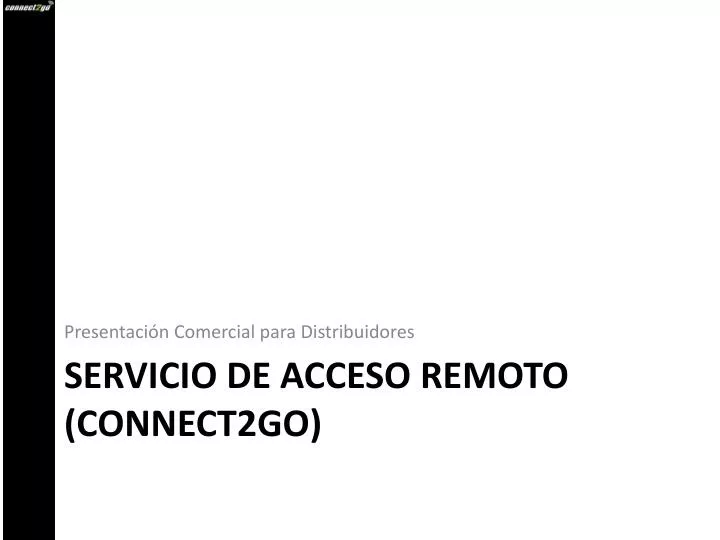 servicio de acceso remoto connect2go