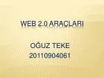 Web 2.0 AraçlarI - slide 1