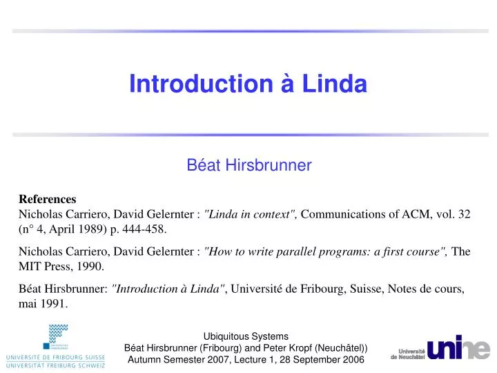 introduction linda