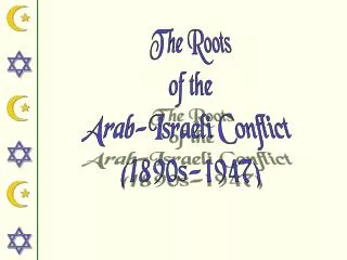 The Roots of the Arab-Israeli Conflict (1890s-1947)