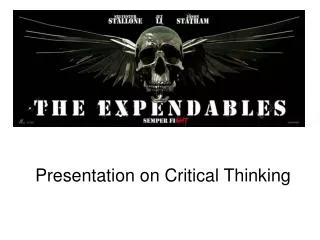 Presentation on Critical Thinking