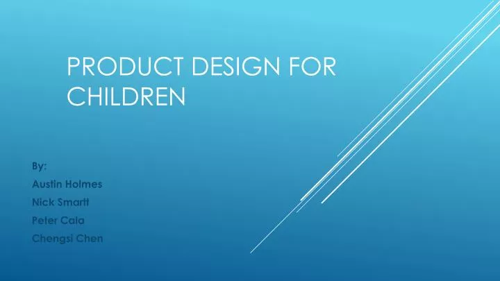 product design for children