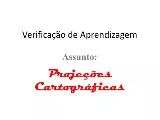 verifica o de aprendizagem