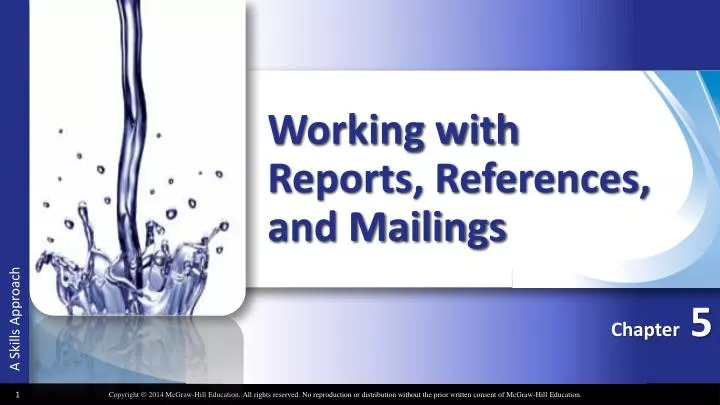 working with reports references and mailings
