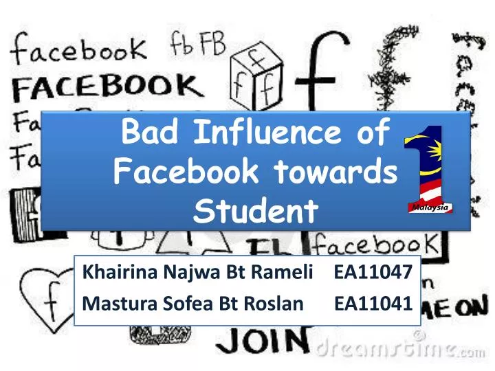 bad influence of facebook towards student