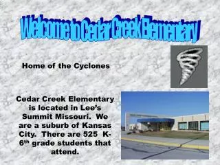 Welcome to Cedar Creek Elementary