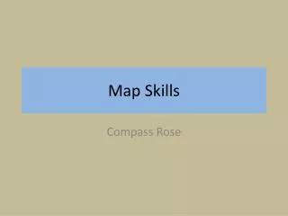 Map Skills