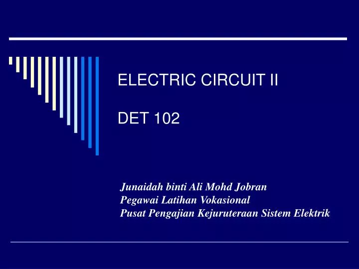 electric circuit ii det 102