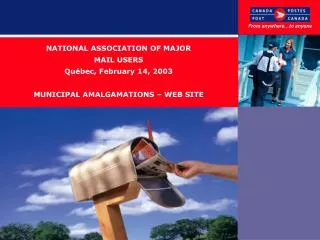 The Address Manager and Information on Municipal Amalgamations