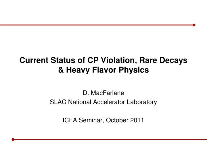 current status of cp violation rare decays heavy flavor physics