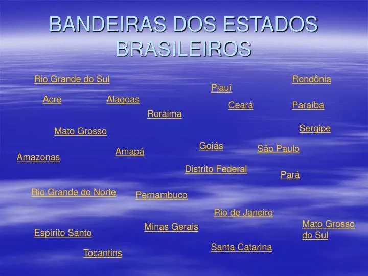 BANDEIRAS DOS ESTADOS BRASILEIROS (QUIZ)  A MAIORIA NÃO CONHECE TODAS! 