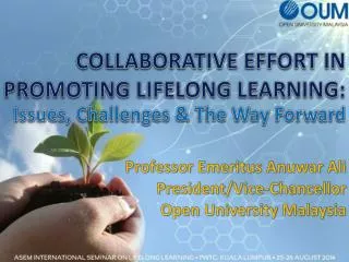 COLLABORATIVE EFFORT IN PROMOTING LIFELONG LEARNING: