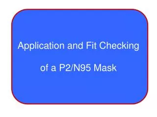 Application and Fit Checking
