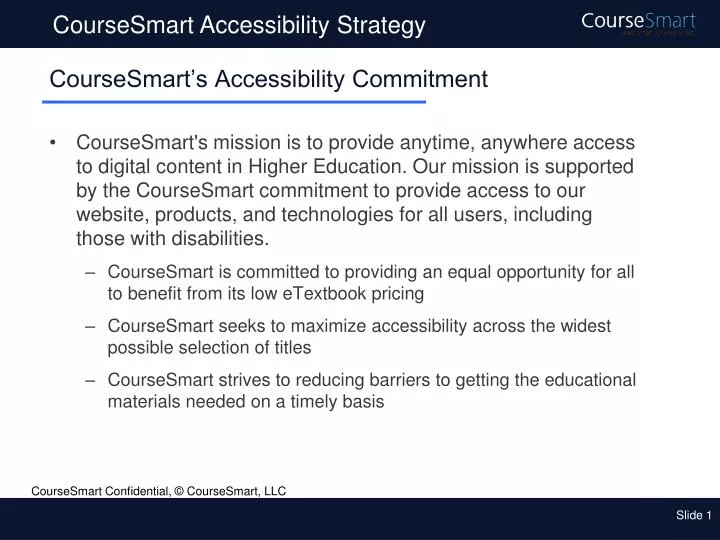 coursesmart s accessibility commitment