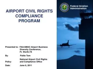 AIRPORT CIVIL RIGHTS COMPLIANCE PROGRAM