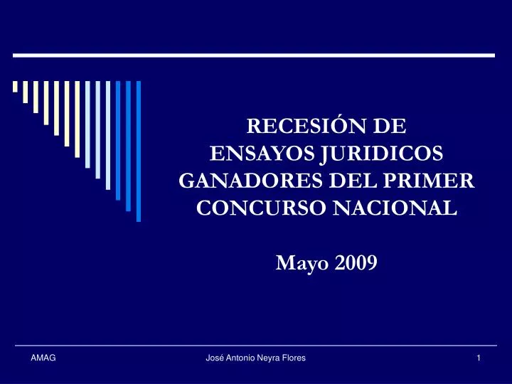 recesi n de ensayos juridicos ganadores del primer concurso nacional mayo 2009