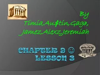 Chapter 9 ? Lesson 3