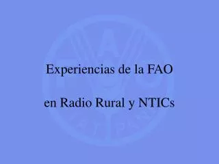 experiencias de la fao