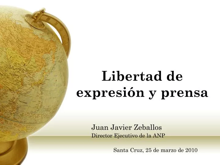 libertad de expresi n y prensa