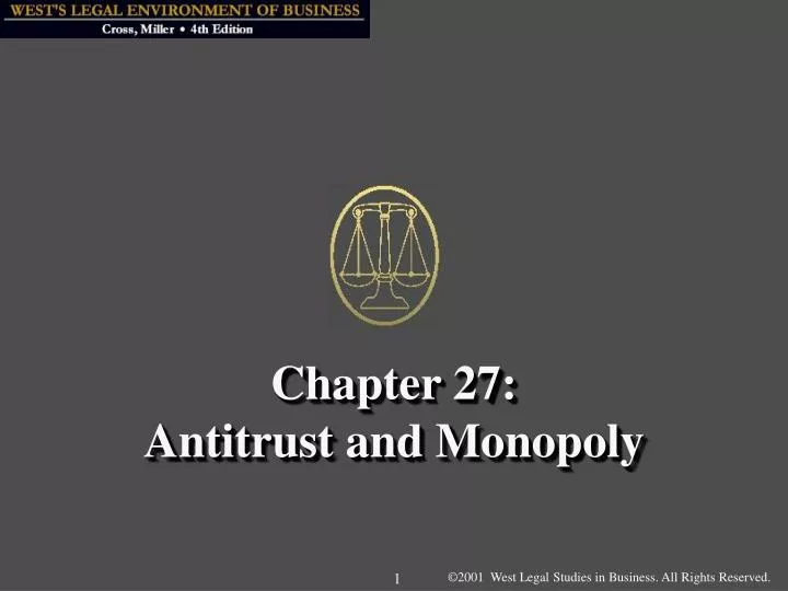 chapter 27 antitrust and monopoly