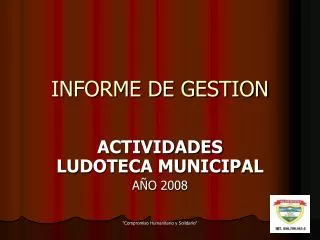 informe de gestion