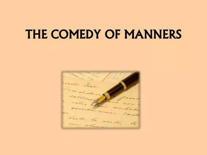 the comedy of manners