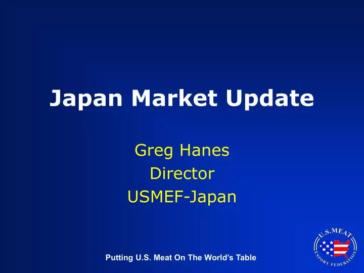 japan market update