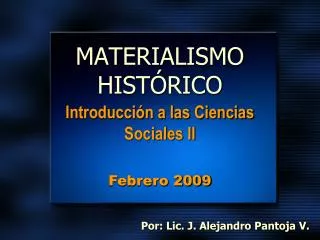 materialismo hist rico