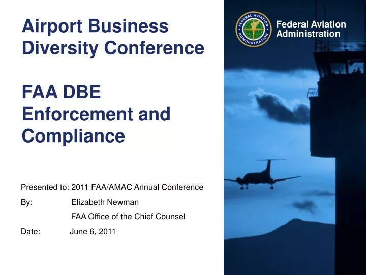 airport business diversity conference faa dbe enforcement and compliance