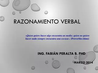 razonamiento verbal