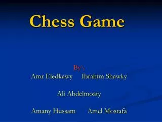 Chess Game