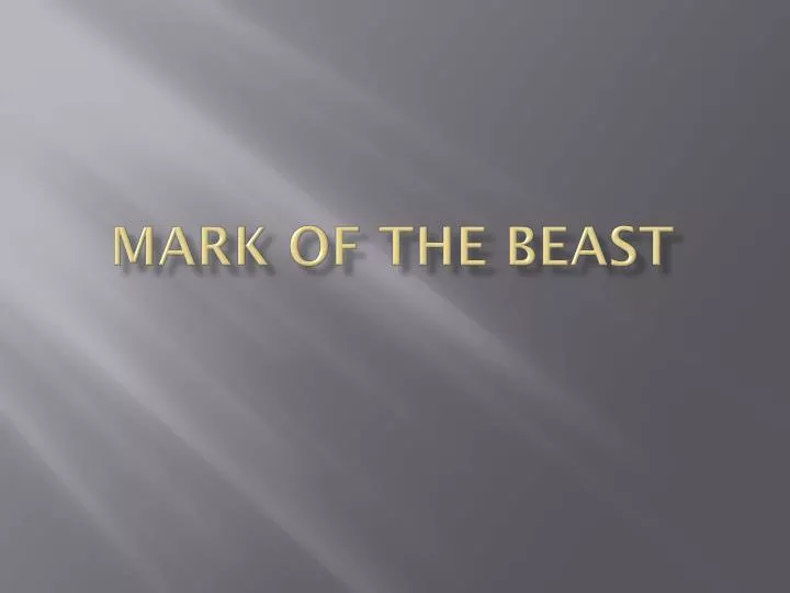 mark of the beast