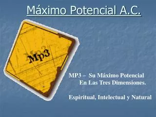 m ximo potencial a c