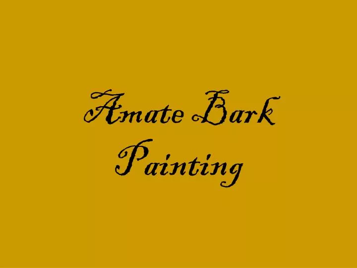 amate bark painting