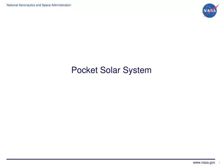 pocket solar system