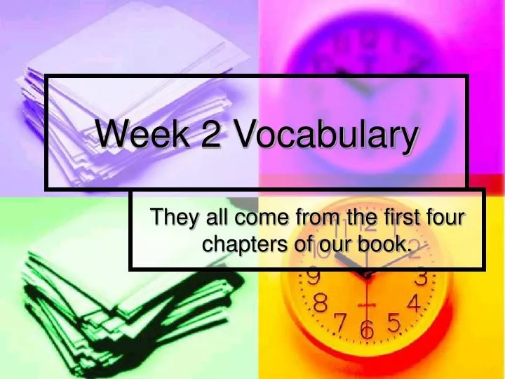 week 2 vocabulary