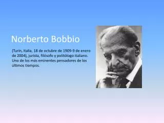 norberto bobbio