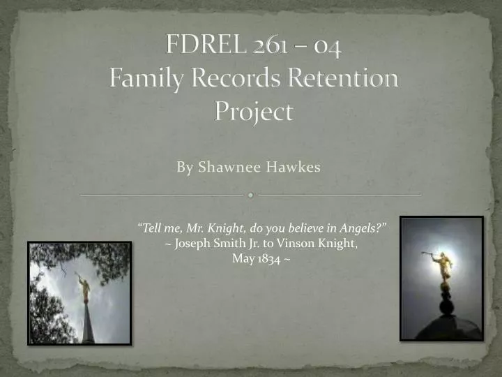 fdrel 261 04 family records retention project