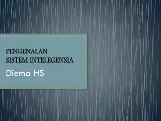 pengenalan sistem intelegensia